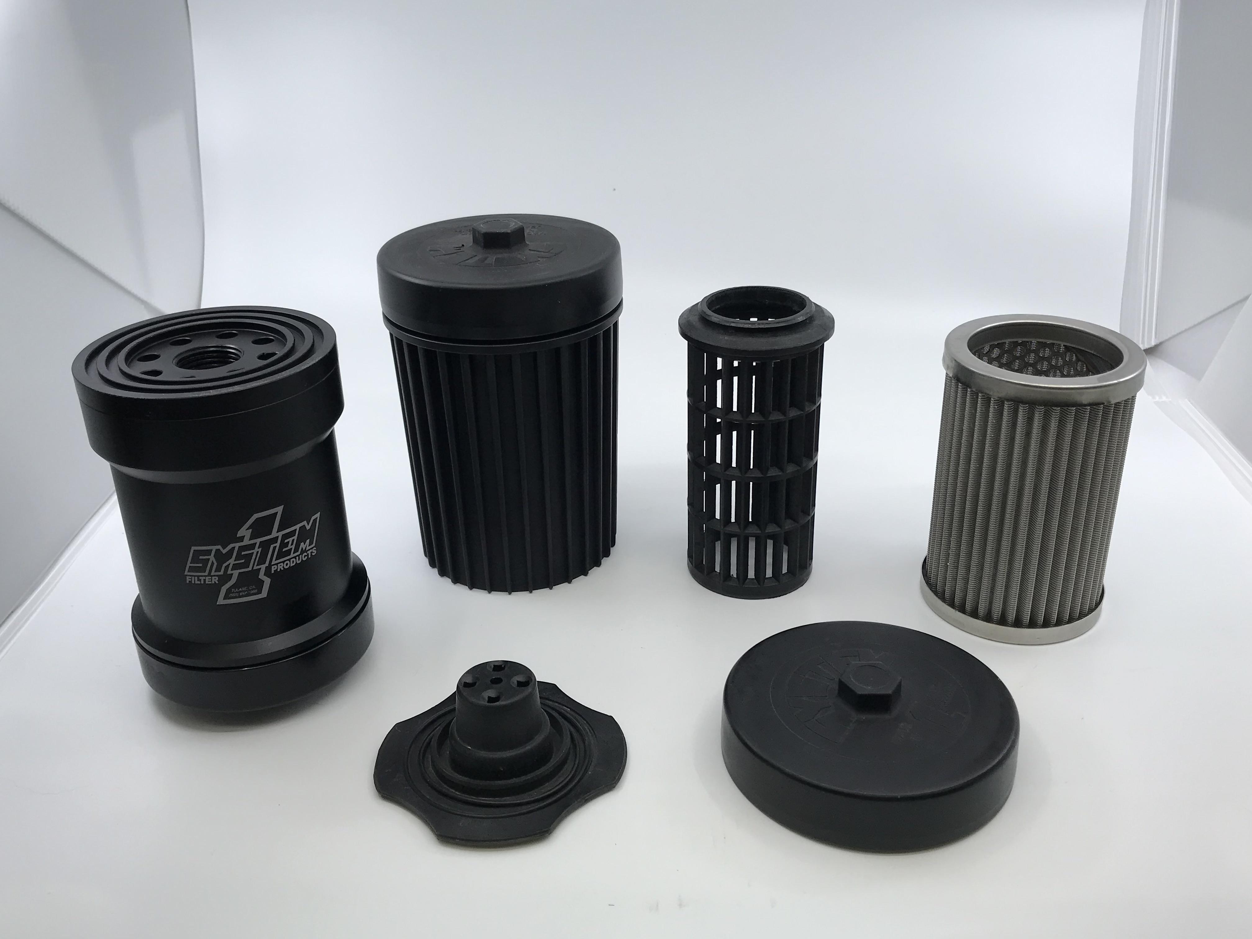 oil filter caps, filter screens